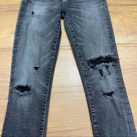 Agolde Distressed Stretch Skinny Jean Women Size 24 - Picture 3 of 9